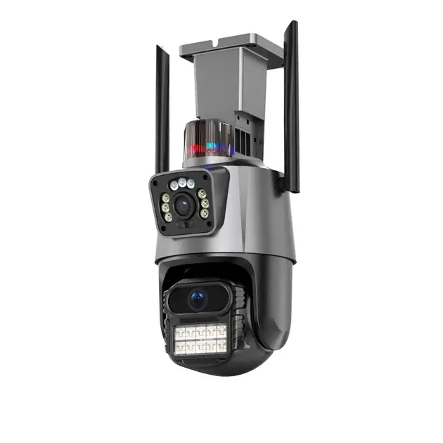 IP-камера видеонаблюдения Wi-Fi Dual Full HD 270/90 наружная двойная чёрный - изображение 5