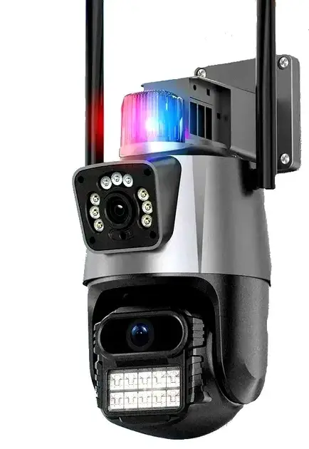 IP-камера видеонаблюдения Wi-Fi Dual Full HD 270/90 наружная двойная чёрный - изображение 6