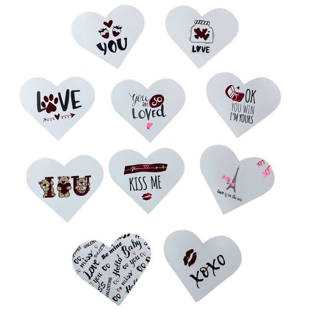 Набор валентинок Valentine Cards Love is-2, микс, 10 шт, мини-открытки - Фото 1 Набор валентинок Valentine Cards Love is-2, микс, 10 шт, мини-открытки - изображение 1