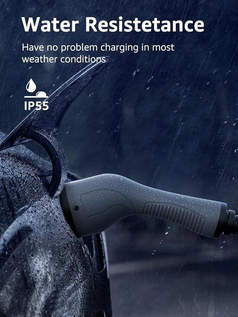 Зарядный кабель bokman Type 2 EV, режим 3/32A/72 кВт/1 фаза/5 метров, электромобиль Plug-in Hybrid Type 2 Серый - Фото 5 Зарядный кабель bokman Type 2 EV, режим 3/32A/72 кВт/1 фаза/5 метров, электромобиль Plug-in Hybrid Type 2 Серый - изображение 5