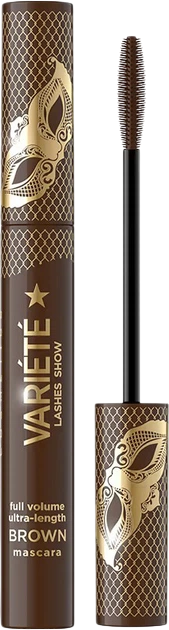 Тушь для ресниц Eveline Variete Lashes Show объемная коричневая, 10 мл - Фото 1 Тушь для ресниц Eveline Variete Lashes Show объемная коричневая, 10 мл - изображение 1