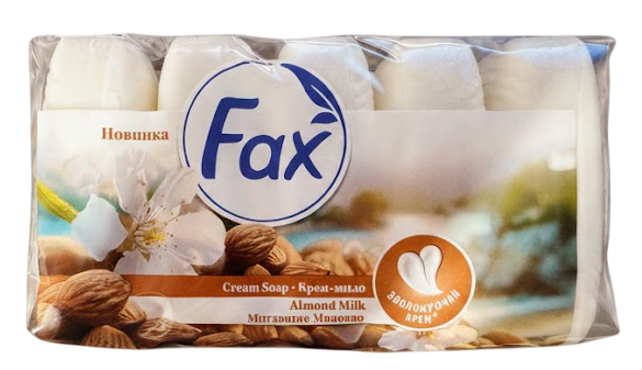 Мило туалетне Fax Мигдальне молочко, 5x70 г - Фото 2 Мило туалетне Fax Мигдальне молочко, 5x70 г - зображення 2