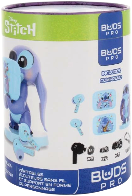 Навушники EXG Pro Disney Stitch: Buds Pro Wireless Bluetooth Blue (5060525897269) - зображення 5
