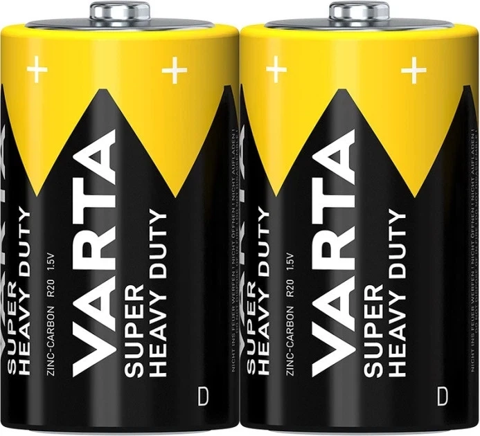 Батарейка R20 VARTA Superlife - 2 ШТУКИ - Фото 2 Батарейка R20 VARTA Superlife - 2 ШТУКИ - зображення 2