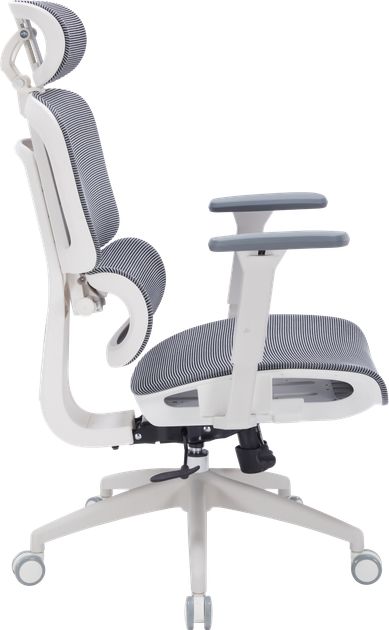 Офисное кресло OfficePro Skyline White/Dark Gray (OC680-W-DG-DG) - Фото 4 Офисное кресло OfficePro Skyline White/Dark Gray (OC680-W-DG-DG) - изображение 4