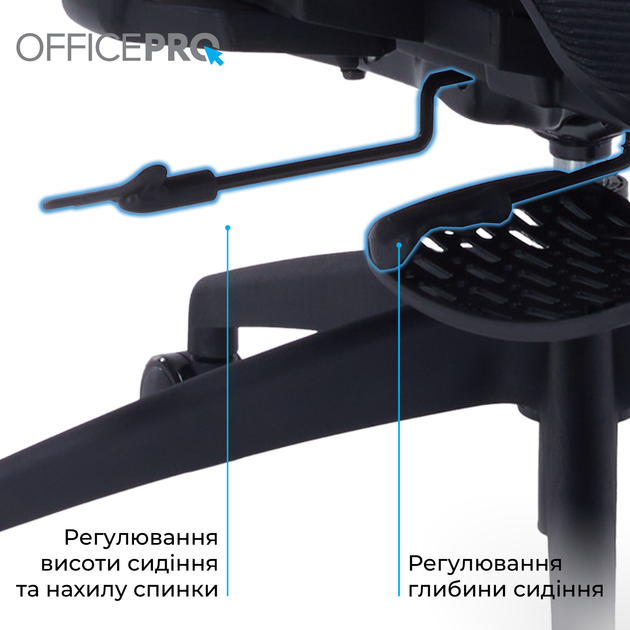 Офисное кресло OfficePro Skyline Footrest Black (OC750-B-B-B) - Фото 13 Офисное кресло OfficePro Skyline Footrest Black (OC750-B-B-B) - изображение 13