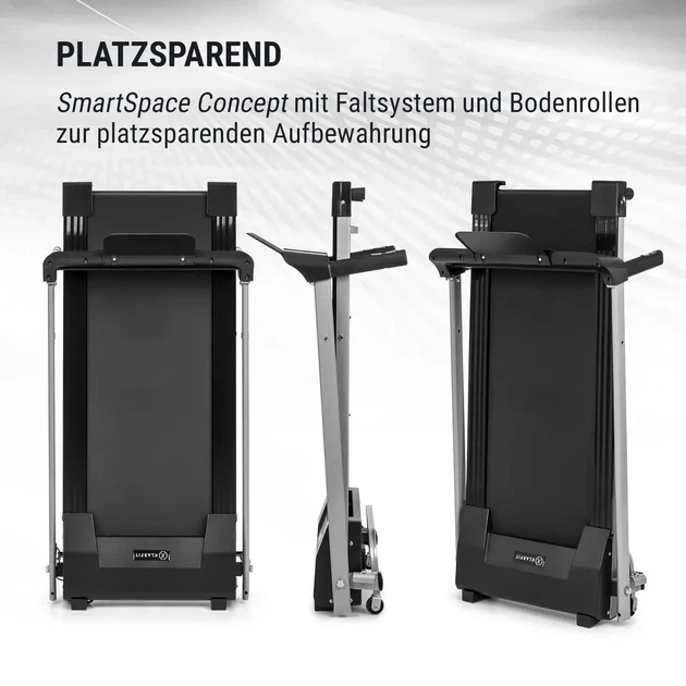 Беговая дорожка KLARFIT Treado Active 10 км/ч 36x100 см Bluetooth компактная, сенсорный дисплей (10034444) - Уценка - изображение 2