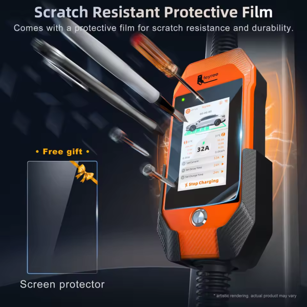 Зарядка для електромобіля Feyree 7кВт 32A GB/T Lion EV Ultra, Wi-Fi Orange - зображення 3