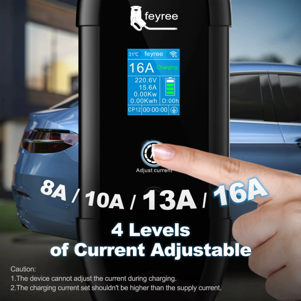 Зарядка для електромобіля Feyree 3.5кВт 16A GB/T Cat EV F9 App Version Wi Fi - изображение 3