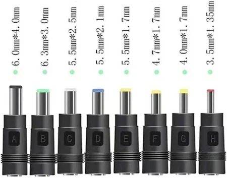 Набір перехідників DC мама 5.5x2.1mm (Female) на тато 5.5x2.1mm, - зображення 2