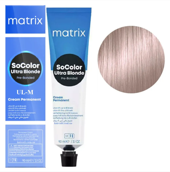 Крем-краска Matrix SoColor Pre-Bonded Permanent №UL-M Ультраблонд мокко 90 мл (26805WB) - Фото 1 Крем-краска Matrix SoColor Pre-Bonded Permanent №UL-M Ультраблонд мокко 90 мл (26805WB) - изображение 1