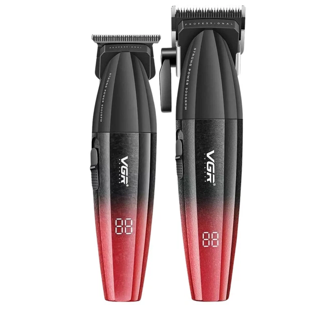 Набір VGR V-640 RED для стрижки волосся - Фото 2 Набір VGR V-640 RED для стрижки волосся - зображення 2
