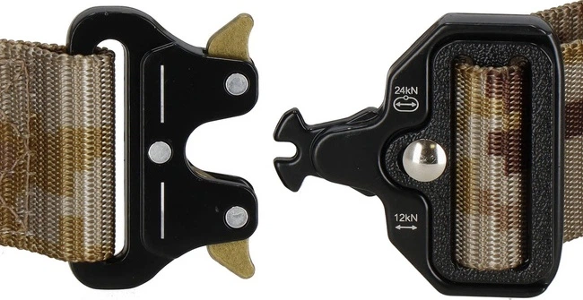 Pas taktyczny wojskowy Springos CS0102 z klamrą 125 cm Brązowe moro (5907719469652) - obraz 9