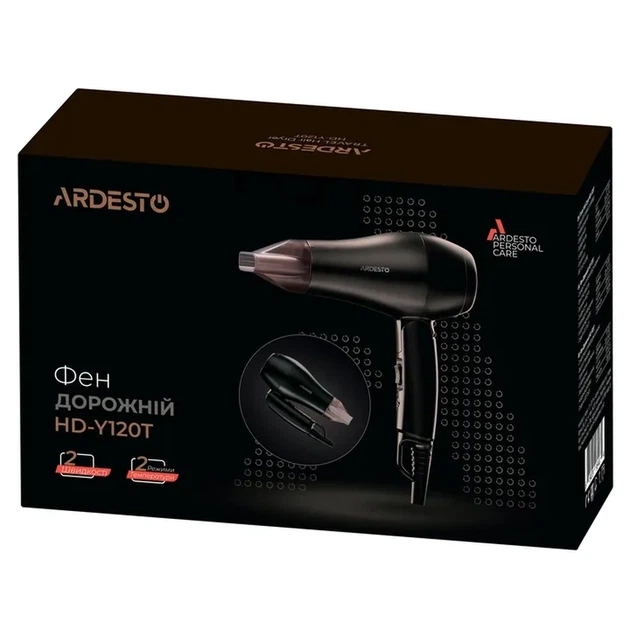 Фен ARDESTO HD-Y120T - Фото 4 Фен ARDESTO HD-Y120T - изображение 4