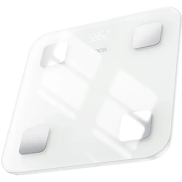 Ваги на підлогу HOCO HI21 Smart body fat scale White 6942007624121 - изображение 3