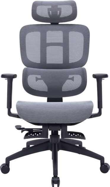 Кресло офисное OfficePro Skyline Footrest Black/Dark Gray (OC750-B-DG-DG) - Фото 2 Кресло офисное OfficePro Skyline Footrest Black/Dark Gray (OC750-B-DG-DG) - изображение 2