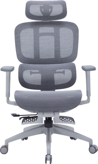 Кресло офисное OfficePro Skyline Footrest Gray/Dark Gray (OC750-G-DG-DG) - Фото 2 Кресло офисное OfficePro Skyline Footrest Gray/Dark Gray (OC750-G-DG-DG) - изображение 2