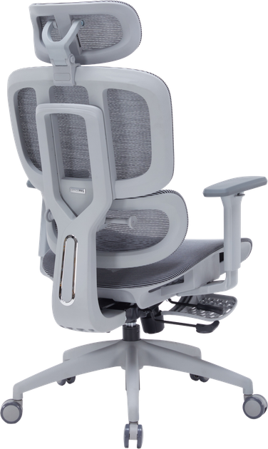 Кресло офисное OfficePro Skyline Footrest Gray/Dark Gray (OC750-G-DG-DG) - Фото 6 Кресло офисное OfficePro Skyline Footrest Gray/Dark Gray (OC750-G-DG-DG) - изображение 6