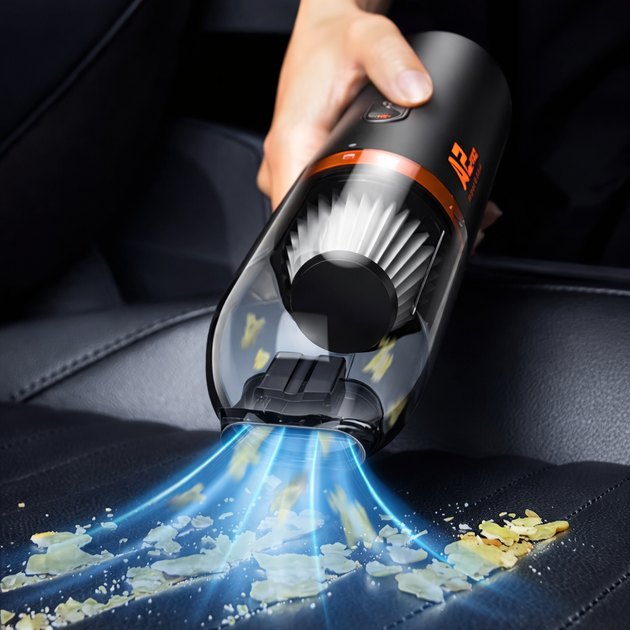 Автомобильный портативный пылесос Baseus A2Pro Car Vacuum Cleaner (6000 Pa) с аккумулятором 2000 mAh чёрный - Фото 6 Автомобильный портативный пылесос Baseus A2Pro Car Vacuum Cleaner (6000 Pa) с аккумулятором 2000 mAh чёрный - изображение 6