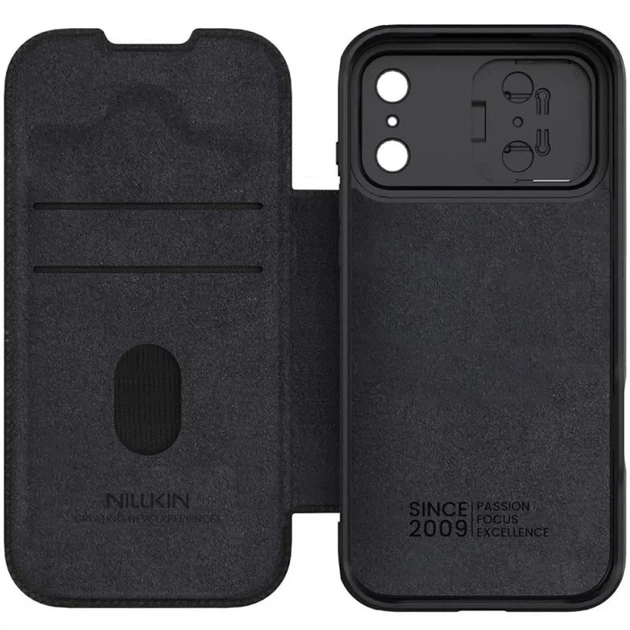 Шкіряний чохол книжка Nillkin Qin Pro Leather Case для Apple iPhone 17 Pro Black - зображення 4