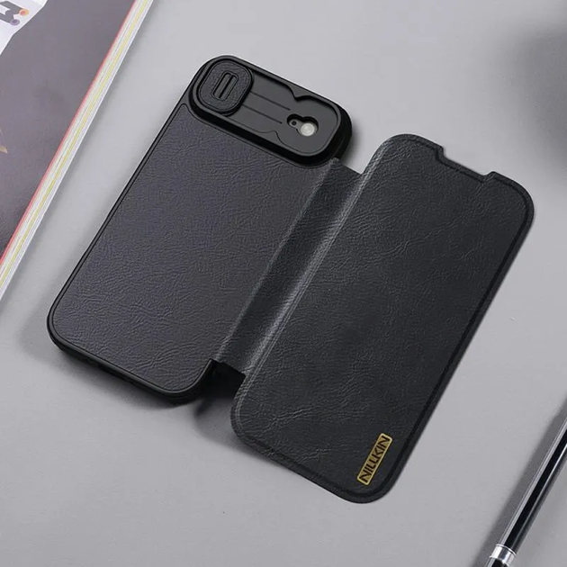 Шкіряний чохол книжка Nillkin Qin Pro Leather Case для Apple iPhone Air Black - Фото 5 Шкіряний чохол книжка Nillkin Qin Pro Leather Case для Apple iPhone Air Black - зображення 5