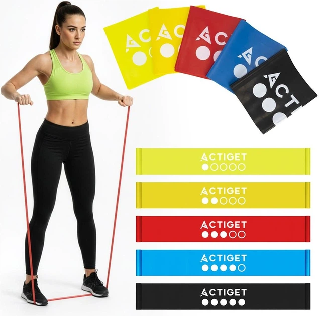 Zestaw gum oporowych Actiget do cwiczen silowych 1-15 kg 5 szt. ACT0106 (5908455309288) - obraz 12