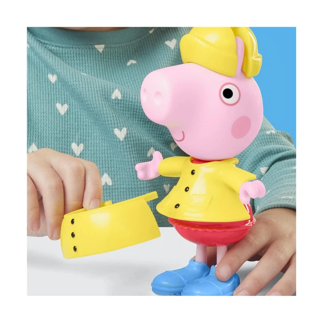 Фігурка Hasbro Peppa Pig: Пеппа та друзі одягаються - Свинка Пеппа в дощовий день (G1757)(5010996320834) - зображення 8