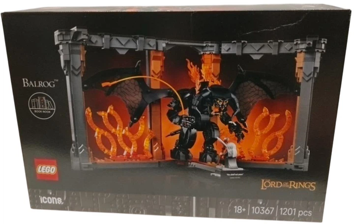 Zestaw klocków LEGO Icons Władca pierścieni: Book nook z Balrogiem 1201 element (10367) (955555915788747) - Outlet - obraz 2