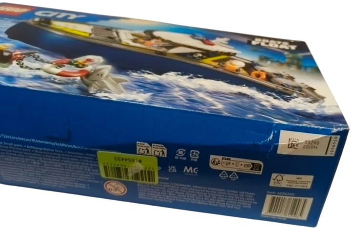 Zestaw klocków LEGO City Pościg łodzią policjyjną 264 elementy (60456) (955555916544339) - Outlet - obraz 3