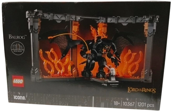 Zestaw klocków LEGO Icons Władca pierścieni: Book nook z Balrogiem 1201 element (10367) (955555915788754) - Outlet - obraz 6