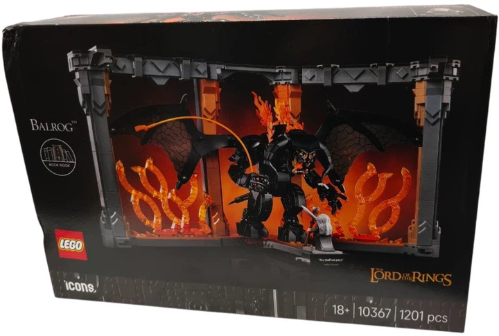 Zestaw klocków LEGO Icons Władca pierścieni: Book nook z Balrogiem 1201 element (10367) (955555915788762) - Outlet - obraz 5