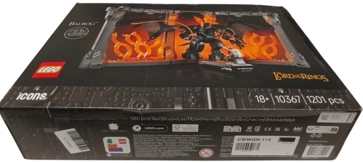 Zestaw klocków LEGO Icons Władca pierścieni: Book nook z Balrogiem 1201 element (10367) (955555915788804) - Outlet - obraz 3