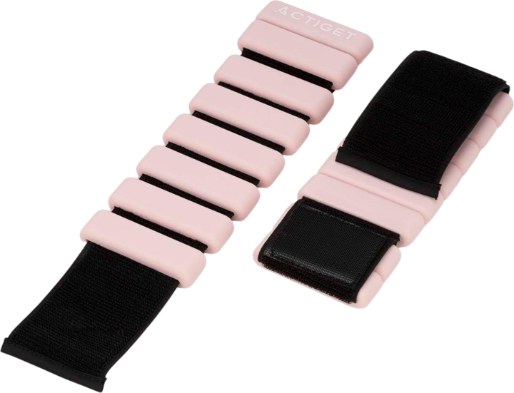 Obciążniki na ręce i nogi Actiget 0.5 kg Jasnoróżowe 2 szt. ACT0125 (5908455309479) - obraz 4
