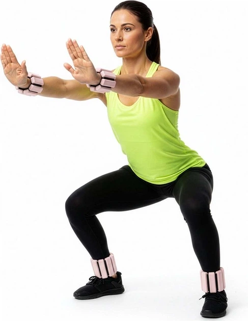 Obciążniki na ręce i nogi Actiget 0.5 kg Jasnoróżowe 2 szt. ACT0125 (5908455309479) - obraz 13