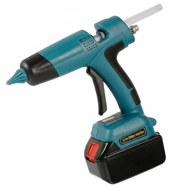 Термоклеевой аккумуляторный пистолет Li-ion Battery Glue Gun с 21V Синий - изображение 9