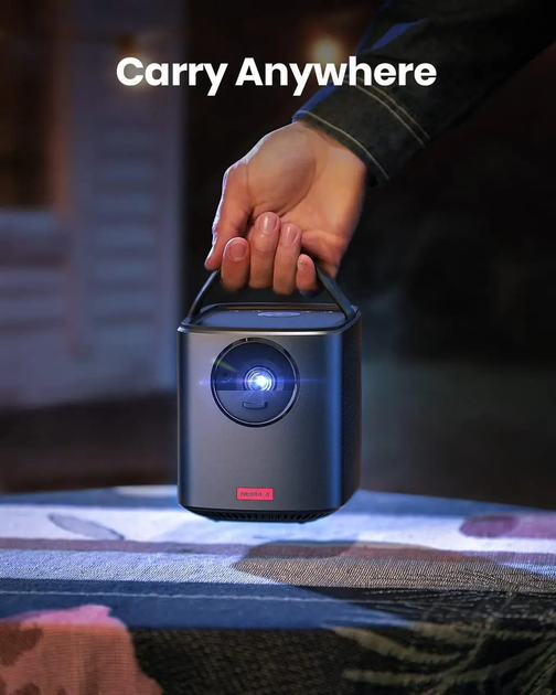 Портативний Акумуляторний Мультимедійний проектор Anker Nebula Mars II Pro 500 ANSI люмен, чорний, якість зображення 720p - зображення 2