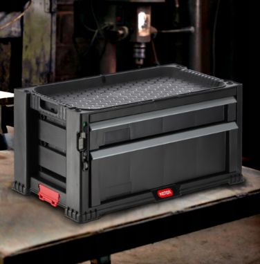 Контейнер із двома ящиками для зберігання інструменту Keter 2 Drawers 237790 - изображение 6
