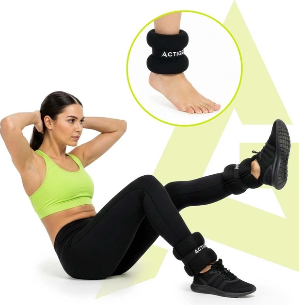Obciążniki na ręce i nogi Actiget 3 kg Czarne 2 szt. ACT0131 (5908455309530) - obraz 9