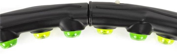 Hula-hop Actiget z wypustkami masującymi 88 cm Czarno-zielony ACT0135 (5908455309578) - obraz 5