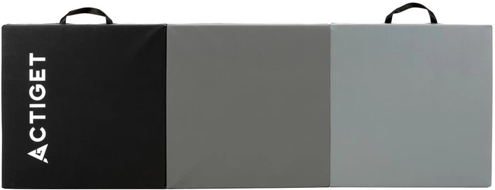Materac gimnastyczny Actiget 180 x 60 x 5.5 cm Czarno-szary ACT0165 (5908455309875) - obraz 1