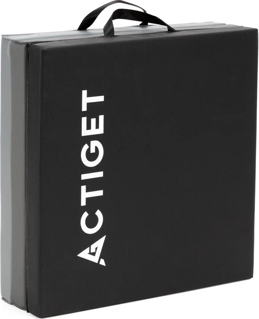 Materac gimnastyczny Actiget 180 x 60 x 5.5 cm Czarno-szary ACT0165 (5908455309875) - obraz 6