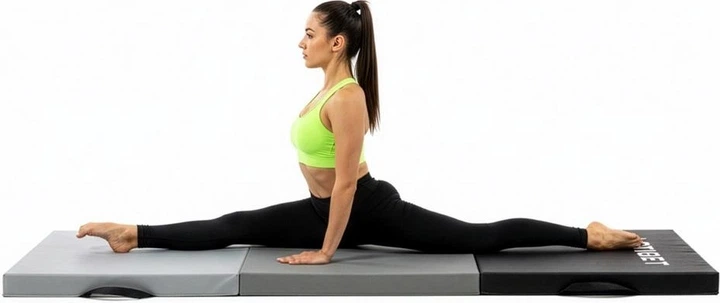 Materac gimnastyczny Actiget 180 x 60 x 5.5 cm Czarno-szary ACT0165 (5908455309875) - obraz 14