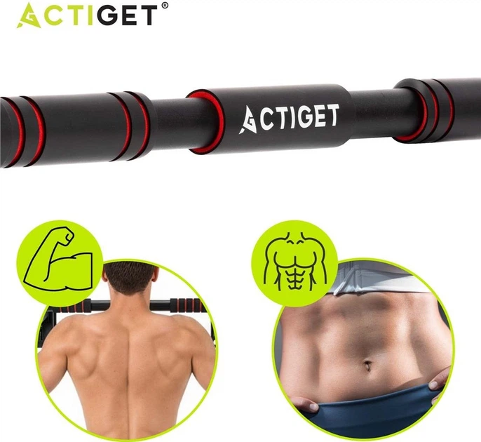 Drążek rozporowy Actiget do podciągania ze stali 72-105 cm ACT0168 (5908455309905) - obraz 14