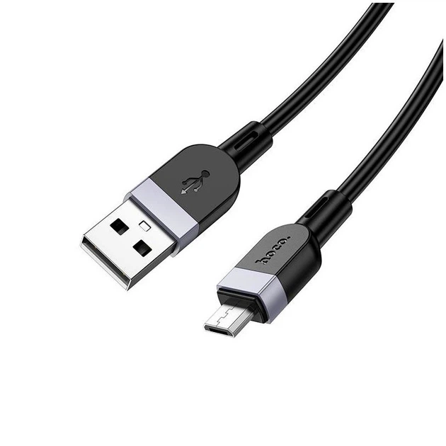 Кабель Hoco X109 силіконовий Micro USB 2.4A 2м чорний - Фото 4 Кабель Hoco X109 силіконовий Micro USB 2.4A 2м чорний - зображення 4