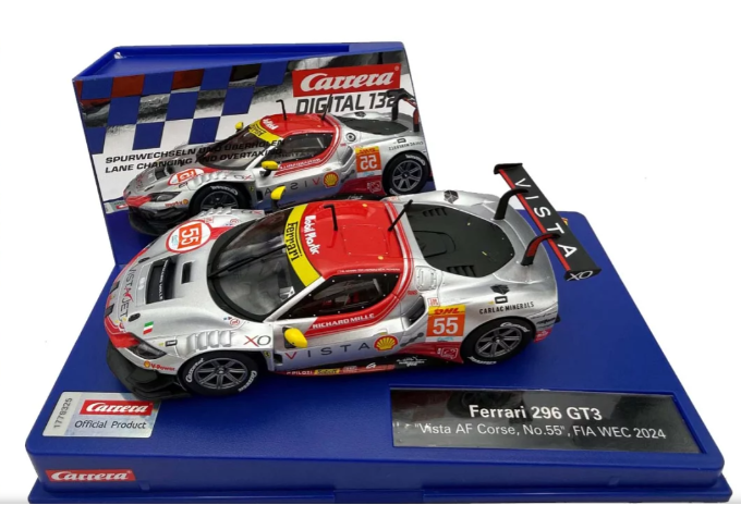 Auto Carrera Digital 132 Ferrari 296 GT3 Vista AF Corse Nr.55 FIA WEC 20 32056 skala 1:32 (4007486320567) - obraz 1