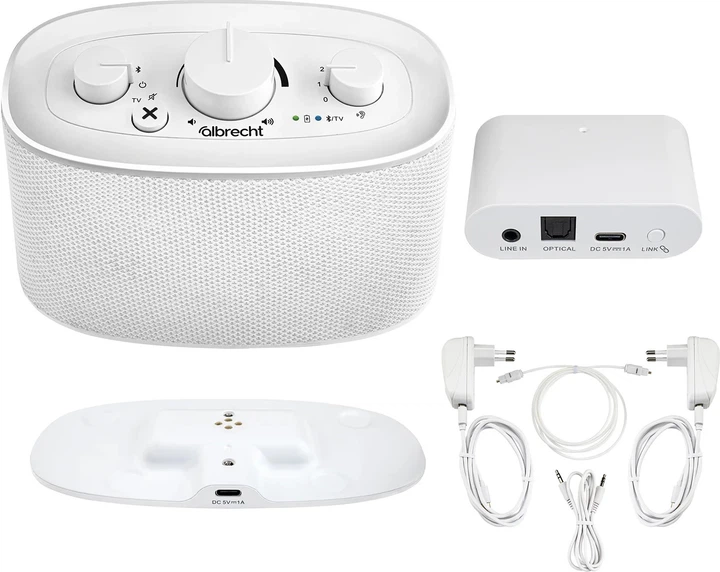 Портативна колонка Albrecht KLARO 2W White (24100) - зображення 2