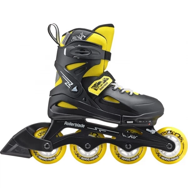 Ролики Rollerblade Fury 33-38 Black/Yellow (1012-07373500-800-33-38) - Фото 2 Ролики Rollerblade Fury 33-38 Black/Yellow (1012-07373500-800-33-38) - зображення 2