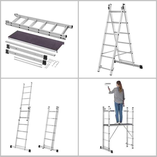 Rusztowanie drabinowe Kadax Vadans aluminiowe 270 cm K10435 (5906638300756)   - obraz 10