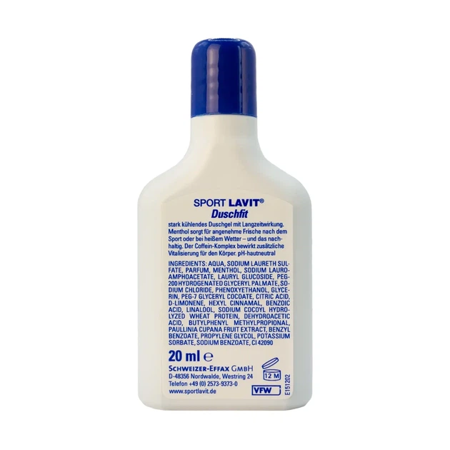 Гель для душу з ефектом охолодження Sport Lavit Shower Fit 20 ml Mini (39804900) - Фото 2 Гель для душу з ефектом охолодження Sport Lavit Shower Fit 20 ml Mini (39804900) - зображення 2
