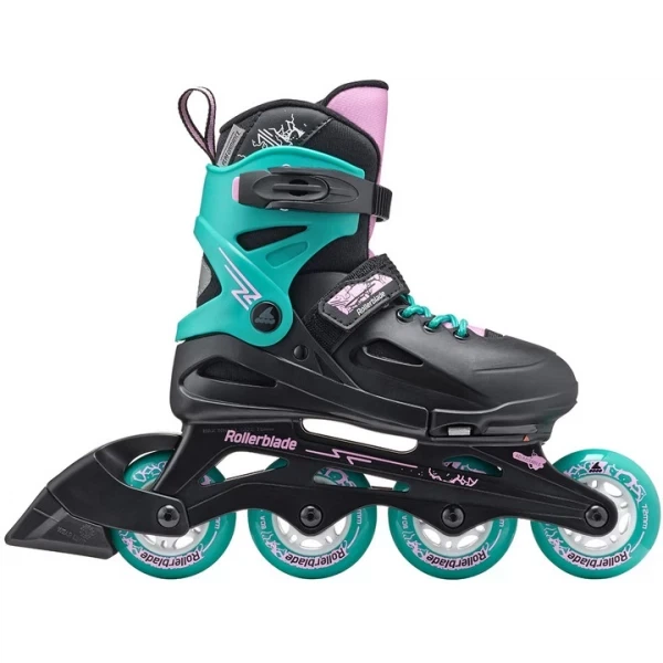 Ролики Rollerblade Fury 33-38 Black/Teal (1012-07373500-3C1-33-38) - Фото 2 Ролики Rollerblade Fury 33-38 Black/Teal (1012-07373500-3C1-33-38) - зображення 2